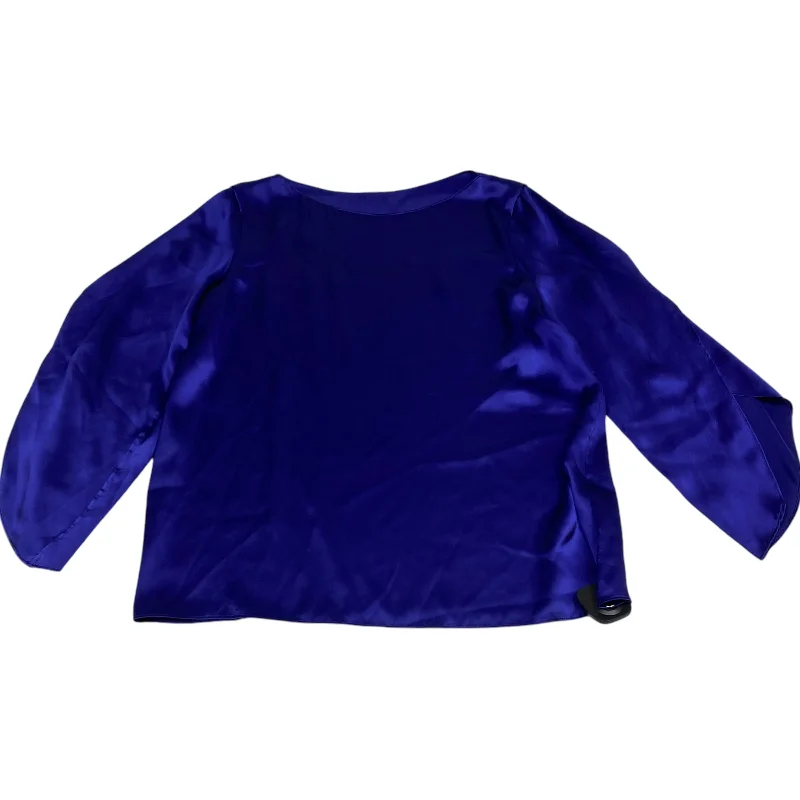 Blouse 3/4 Sleeve By Talbots In Blue, Size: S