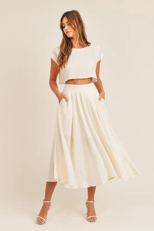 Dare To Be Cream Two Piece Set - restock!