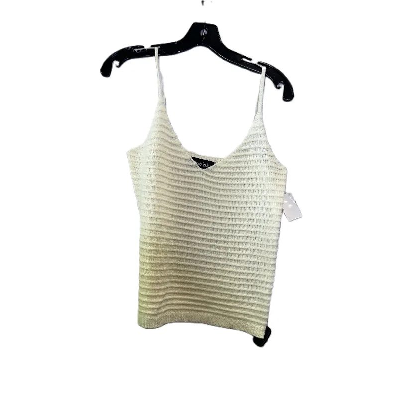 Top Sleeveless By Fabrik In Cream, Size: S