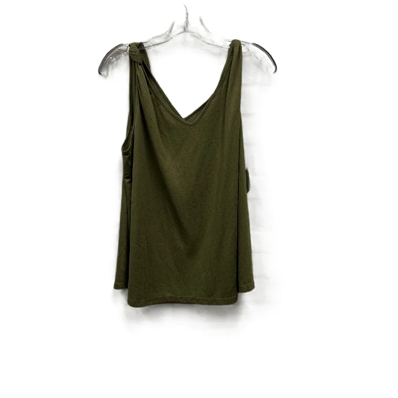 Top Sleeveless By Jane And Delancey In Green, Size: Xl