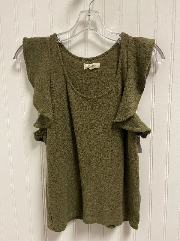 Top Sleeveless By Madewell In Green, Size: S