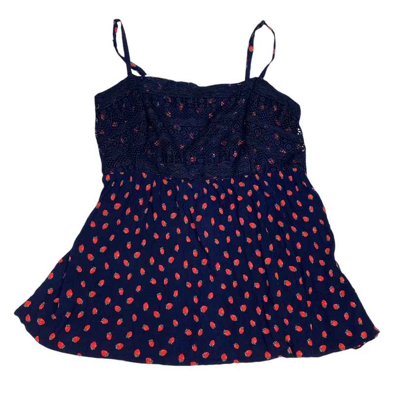 Top Sleeveless By Torrid In Navy, Size: 3x