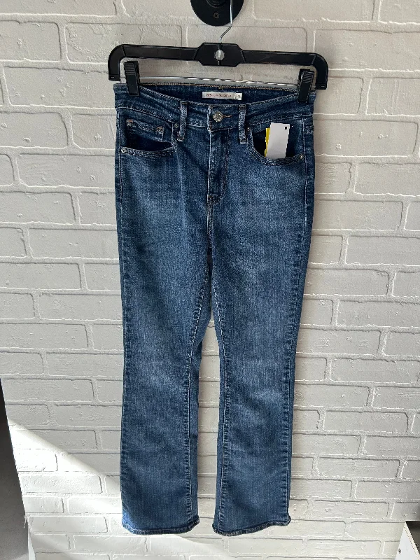 Jeans Boot Cut By Levis In Blue Denim, Size: 2