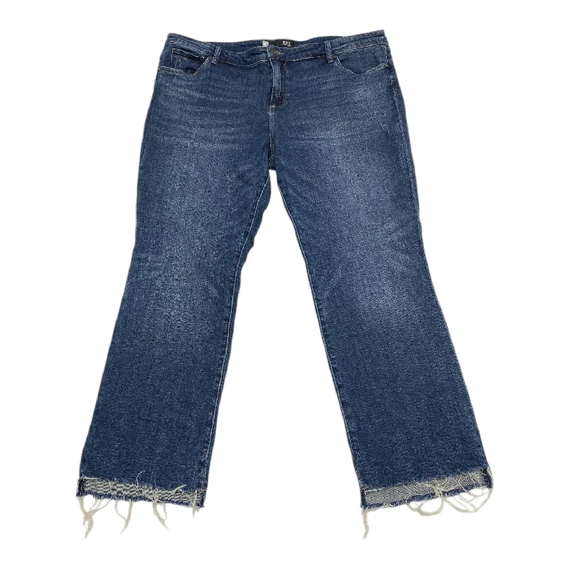 Jeans Straight By Kut In Blue Denim, Size: 1x