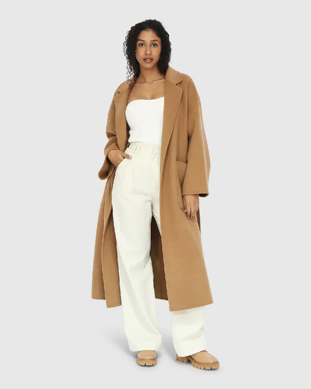 Wide Awake Split Hem Overcoat