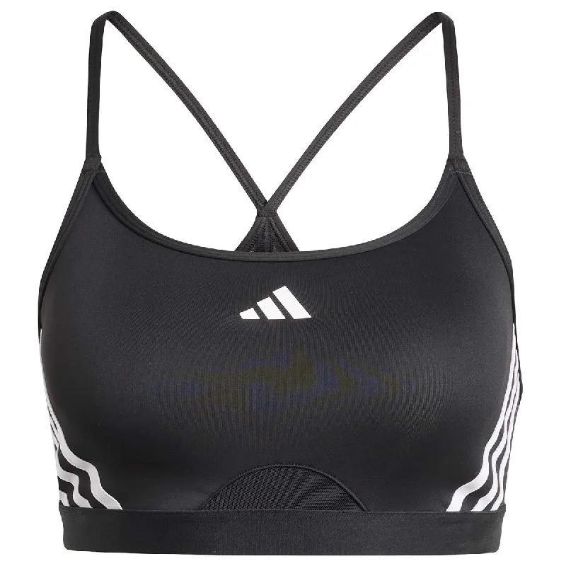 adidas Aeroreact Low Support Sports Bra - Womens - Black/White