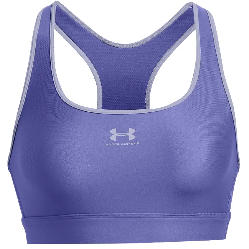 Under Armour Heatgear Armour Mid Padless Sports Bra - Womens - Starlight/Celeste