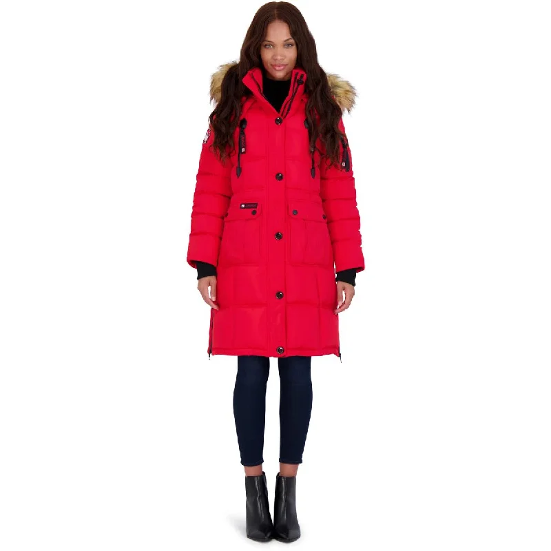 Canada Weather Gear Puffer Coat for Women- Long Faux Fur Insulated Winter Jacket