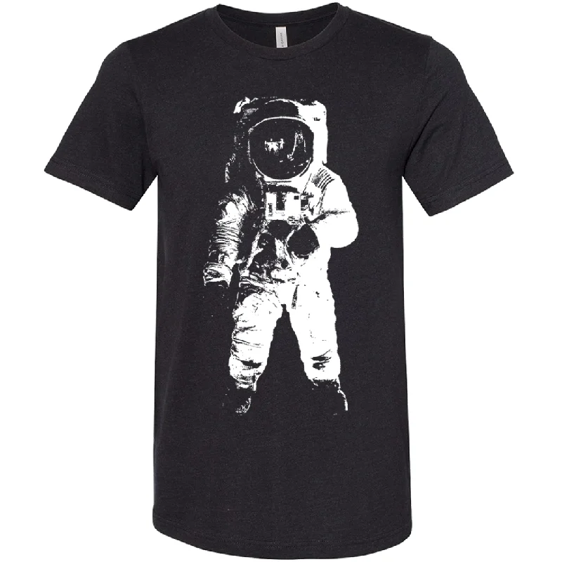 Space Astronaut Man on The Moon Asst Colors Sueded Tee