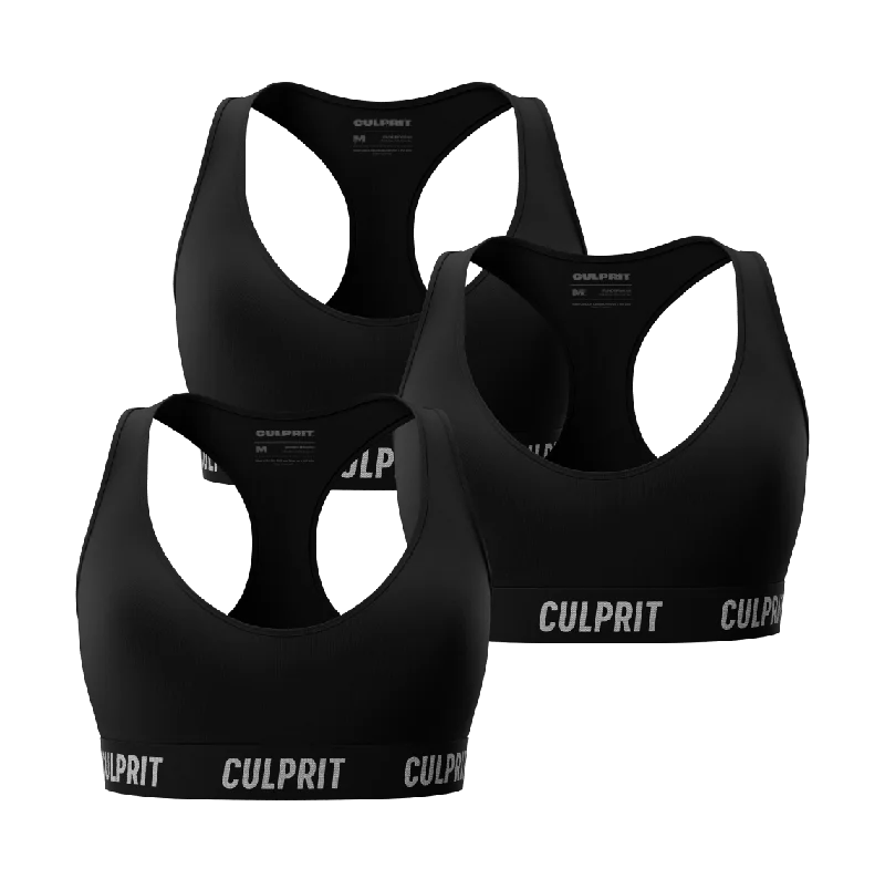 ComfyBra Stealth Black 3-Pack ?