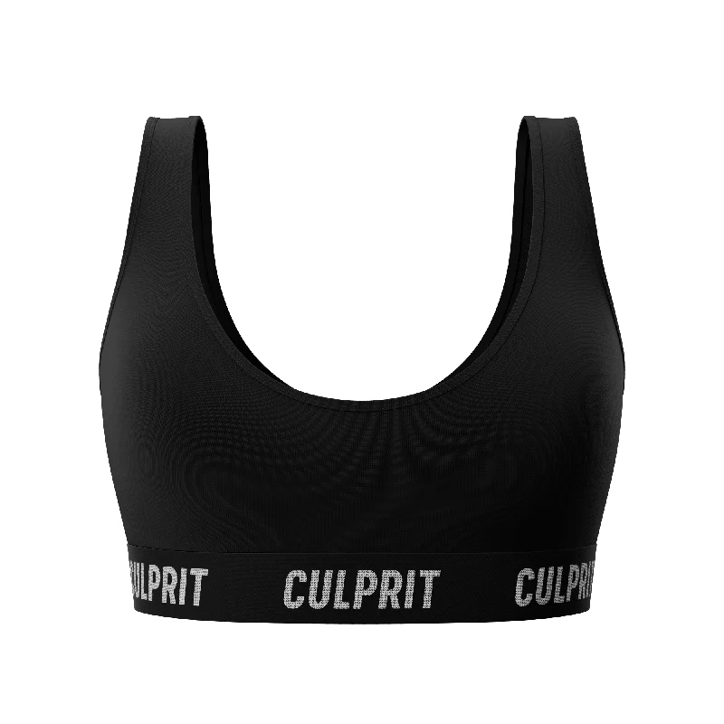 Stealth Black ? Scoop Bra